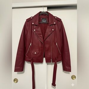 Levi's Deep Red Leather Jacket